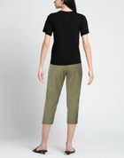 Manila Grace Womens Pants Military in Green