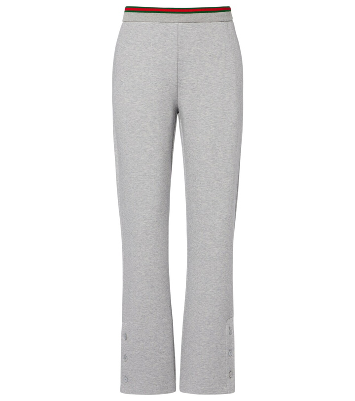 Photo: Gucci Web Stripe cotton-blend jersey sweatpants