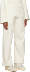 VAARA White Ribbed Lounge Pants