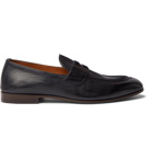 Brunello Cucinelli - Leather Penny Loafers - Blue