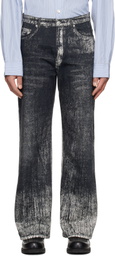 CAMPERLAB Black Paint Print Jeans