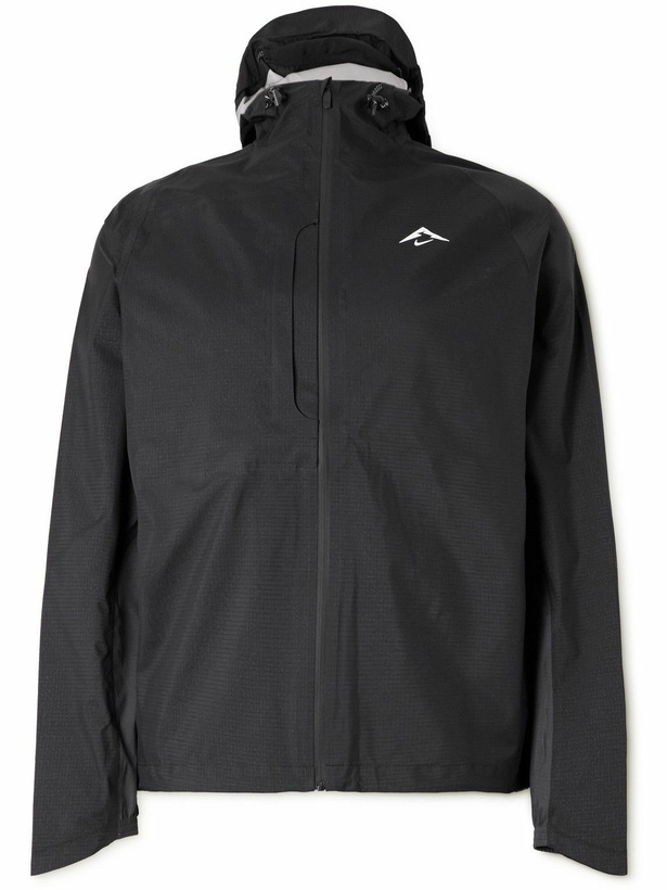 Photo: Nike Running - Cosmic Peaks Logo-Print Storm-FIT ADV Jacket - Black