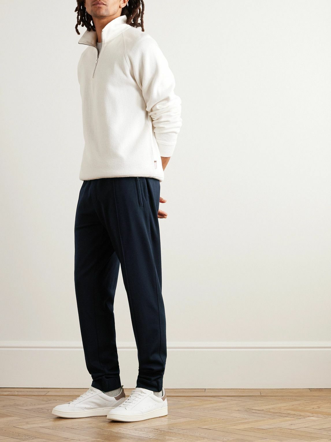 Orlebar Brown - Struma Tapered Merino Wool Trousers - Blue