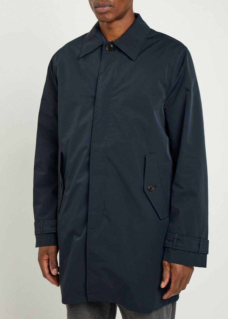 PS Paul Smith Layered Nylon Coat Navy