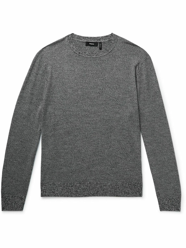 Photo: Theory - Merino Wool Sweater - Gray