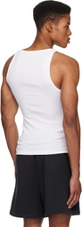 SKIMS Three-Pack White SKIMS Cotton Rib Tank Tops