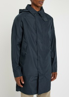 Belstaff Force Hooded Tritech Shell Coat Navy