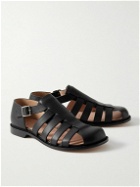 LOEWE - Campo Leather Sandals - Black