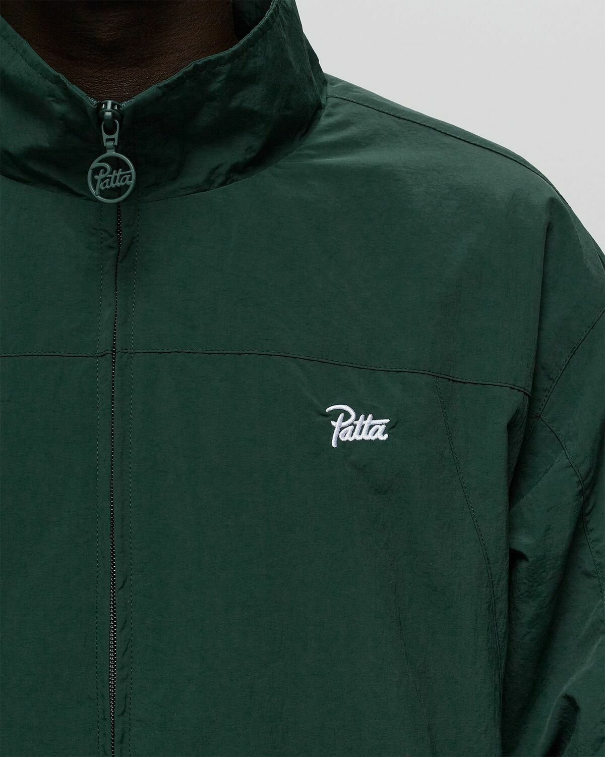 Patta Basic M2 Nylon Track Jacket Green Track Jackets Patta Patta Basic M2 Nylon Track Jacket Green Track Jackets Patta