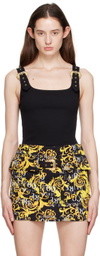 Versace Jeans Couture Black Buckle Tank Top