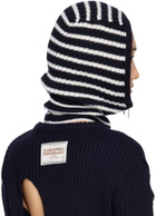 OPEN YY Navy & White Stripe Zip Up Balaclava