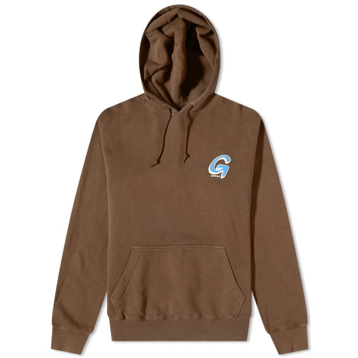 Photo: Gramicci Men's Big G Logo Popover Hoody in Brown Pigment