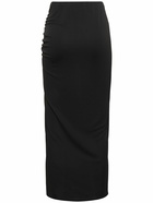 THE ANDAMANE Paige High Slit Jersey Midi Skirt