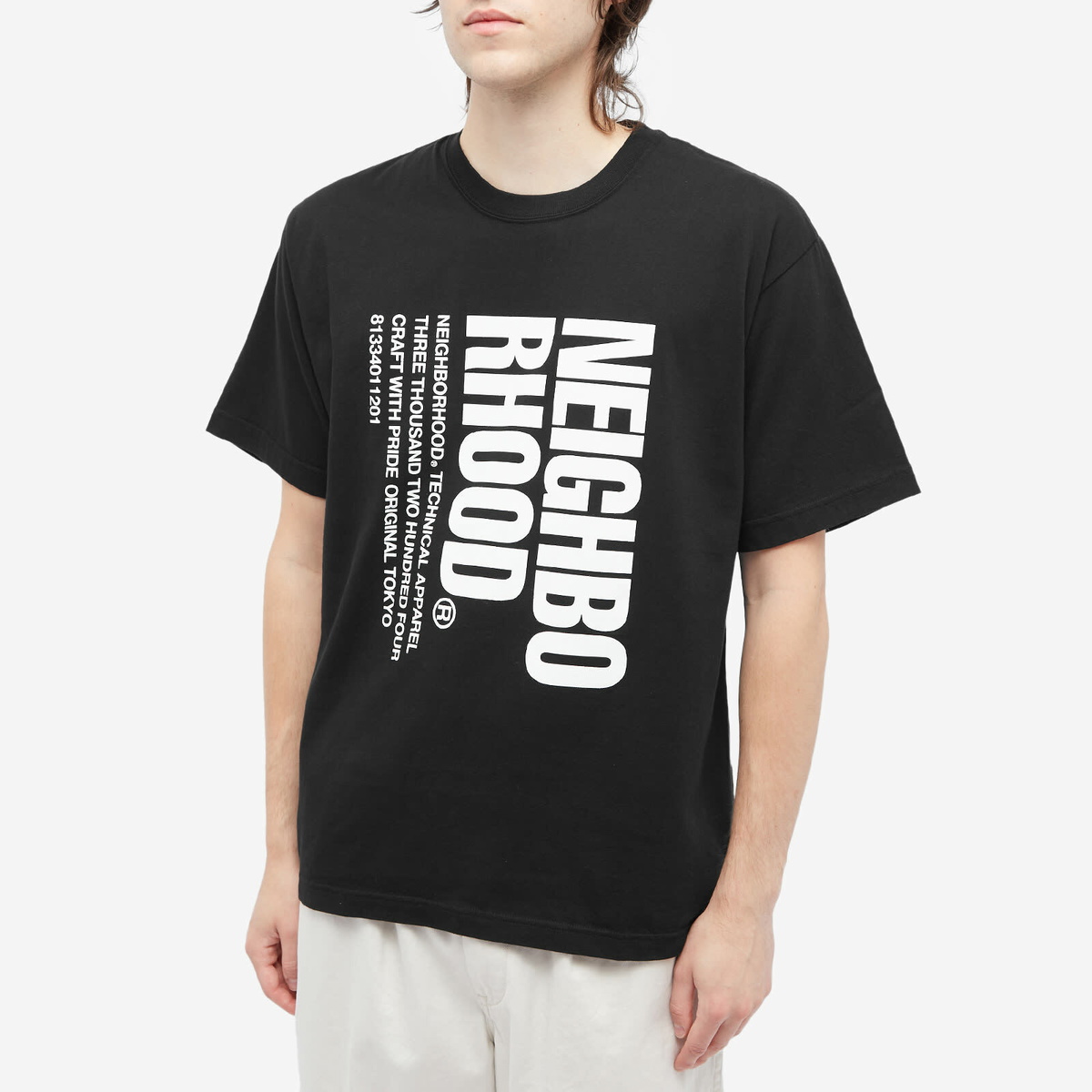 Neighborhood Men's NH-3 T-Shirt in Black Neighborhood