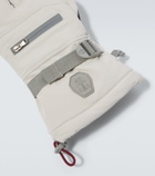Brunello Cucinelli Leather-trimmed ski gloves
