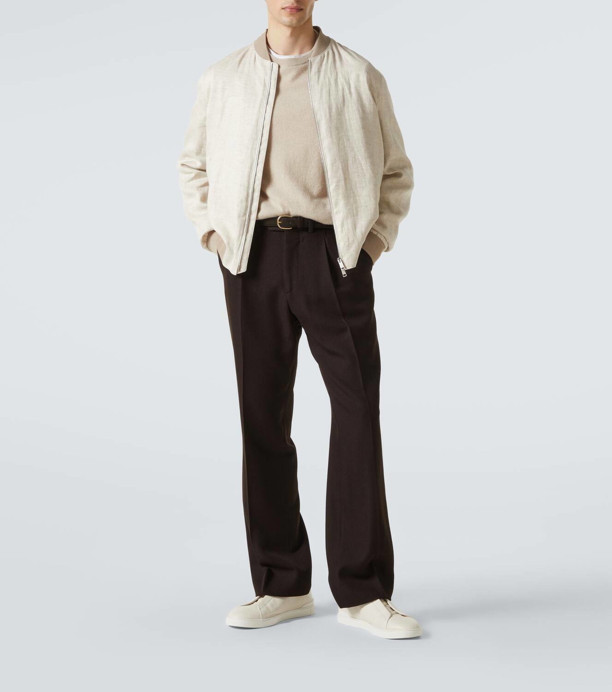 Zegna Linen bomber jacket