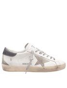 Golden Goose Sneakers Super Star In Pelle Colore Bianco/gray