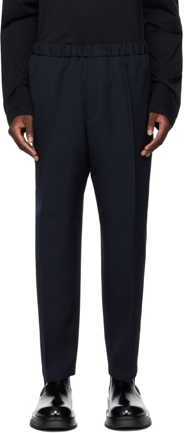 新品 JIL SANDER ALEM Drawstring trouseres Jil Sander Navy Drawstring Trousers Jil Sander