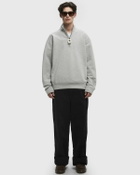 JW Anderson HALF ZIP SWEATSHIRT Grey Mens Half-Zips/Sweatshirt