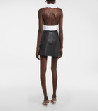 Area Crystal-embellished cotton collar