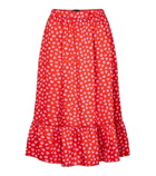 Marc Jacobs - The Ruffle heart-print midi skirt