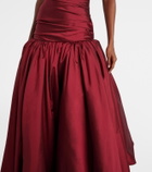 Marmar Halim Draped off-shoulder corset gown