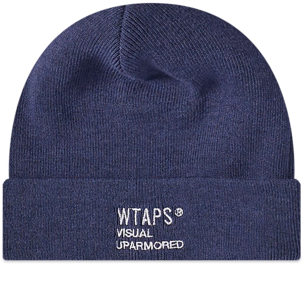 WTAPS - Logo-Appliquéd Ribbed Cotton-Blend Beanie - Black WTAPS