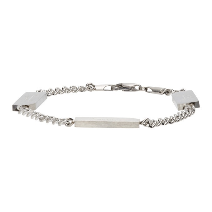 Photo: A-COLD-WALL* Silver Chain Logo Bracelet
