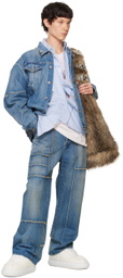 doublet Blue Frankenstein Cutting Denim Jacket
