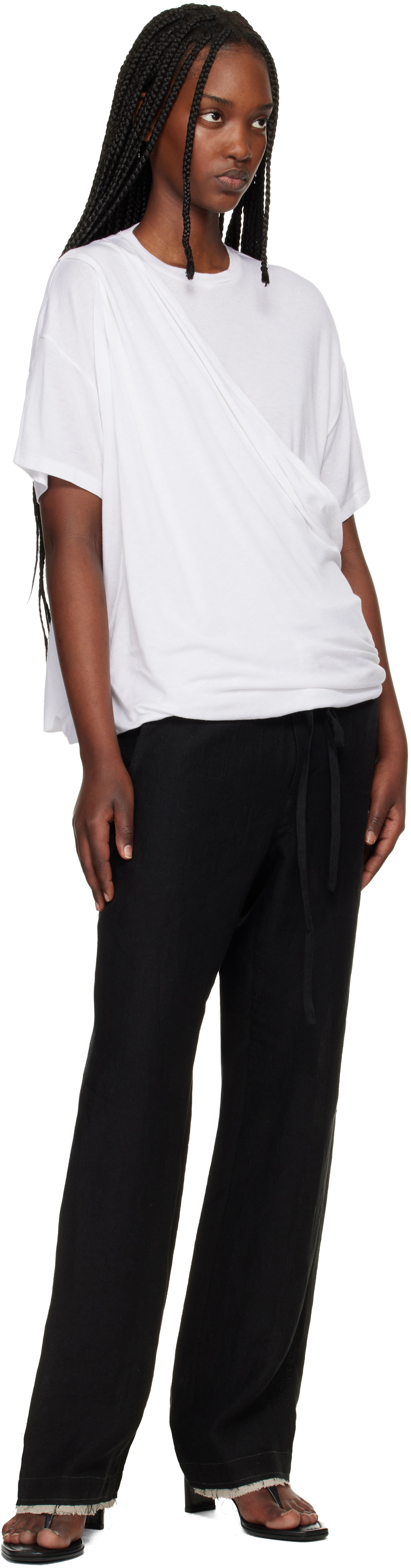 POST ARCHIVE FACTION (PAF) White Drifter T-shirt