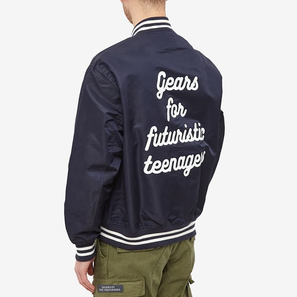 Human Made Men's Nylon Stadium Jacket in Navy Human Made