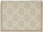 Gucci Beige 1955 Horsebit GG Card Holder