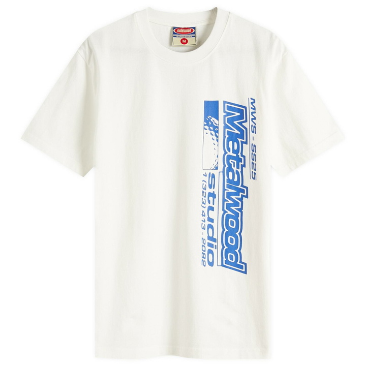 Photo: Metalwood Studio Men's La Brea Shop T-Shirt in White