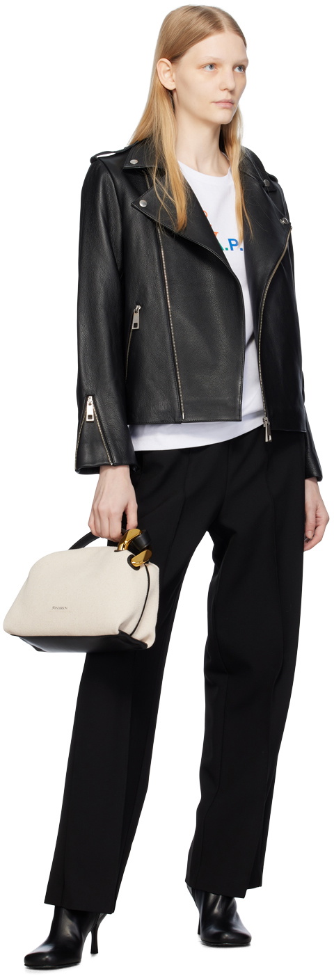 A.P.C. Black JW Anderson Edition Leather Jacket A.P.C.