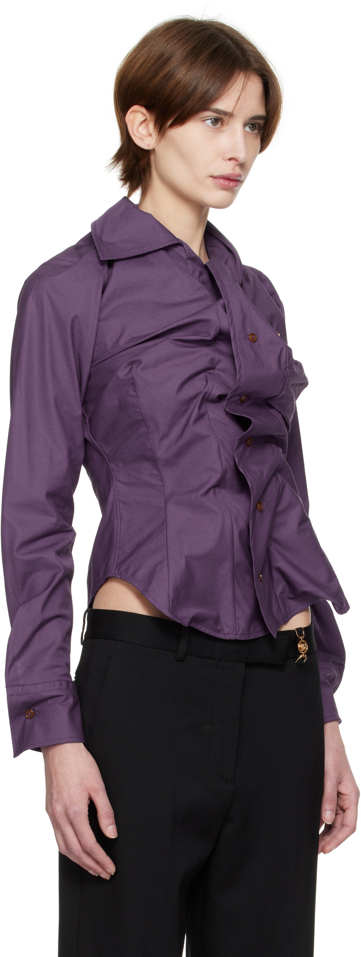 Vivienne Westwood Purple Drunken Shirt Vivienne Westwood