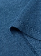 HARTFORD - Slub Cotton-Jersey Sweatshirt - Blue