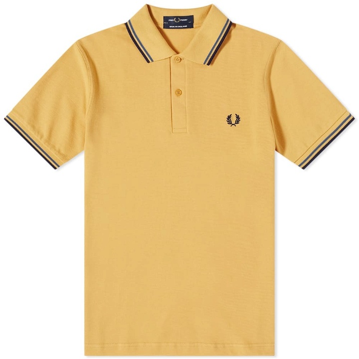 Photo: Fred Perry Authentic Men's Twin Tipped Polo Shirt in Golden Hour