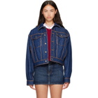 Versace Blue Denim Blouson Jacket