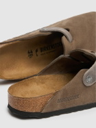BIRKENSTOCK Boston Suede & Oiled Leather Mules