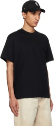 WOOYOUNGMI Black Cotton Back Logo T-shirt