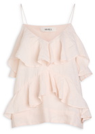 Skall Studio Benedicte Ruffled Linen top Light Pink