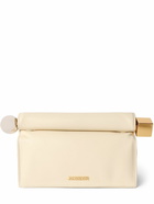 JACQUEMUS La Pochette Rond Carre Leather Clutch