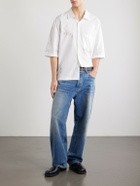 NAHMIAS - Scribble Cotton-Blend Poplin Shirt - White