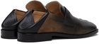 Maison Margiela Black & Brown Tabi City Loafers