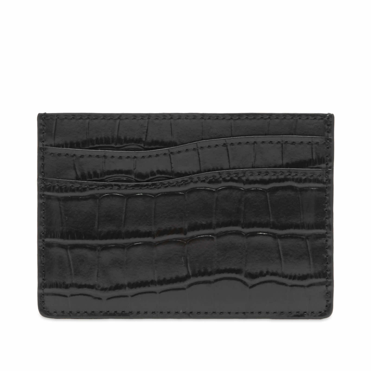Dime Men's Croc Card Holder in Black 
