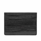 Dime Men's Croc Card Holder in Black 