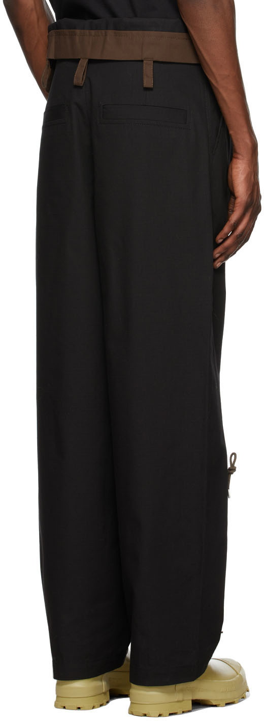 Jacquemus Black La Bomba high-rise trousers - size FR 36 Polyester