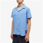 Reception Men's Daily Short Sleeve Bowling Shirt in Granada Blue