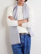 Brunello Cucinelli - Fringed Wool and Cashmere-Blend Scarf