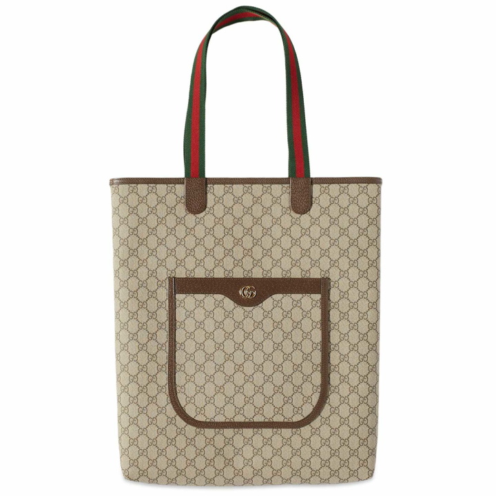 Photo: Gucci Men's Ophindia GG Tote Bag in Beige